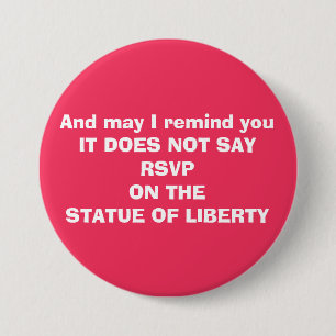 Clueless Against Immigration Ban 3 Inch Round Button