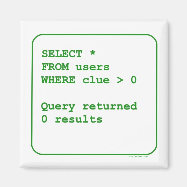 Clueless Users Magnet (Front)