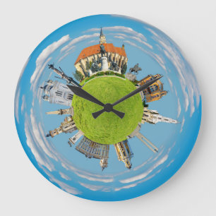 cluj napoca city romania little planet landmark ar large clock
