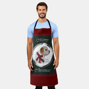 Clumber Spaniel Christmas  Apron