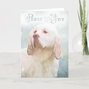 Clumber Spaniel Christmas Card