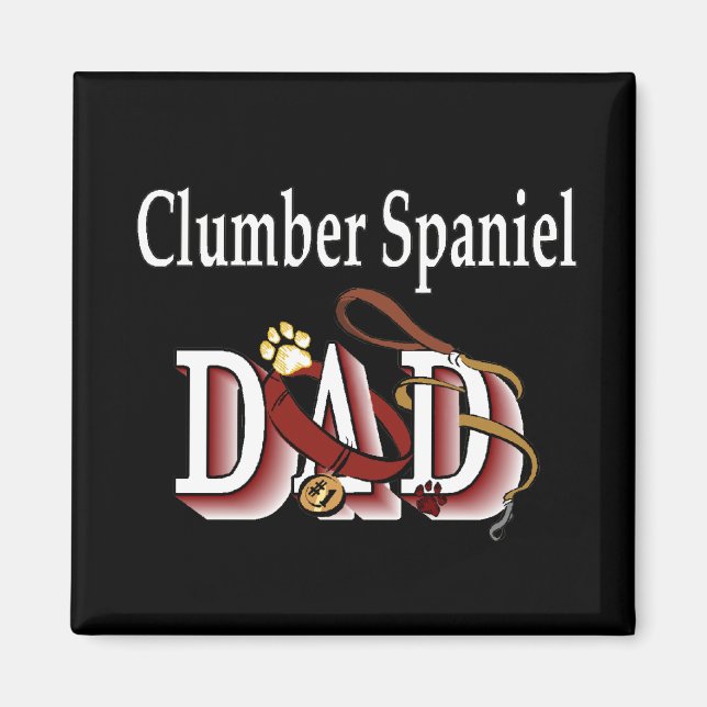 Clumber Spaniel DAD Magnet (Front)
