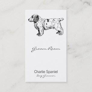 Clumber Spaniel Dog Business Appointment Card