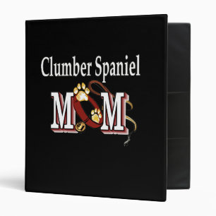 Clumber Spaniel Mom Gifts Binder
