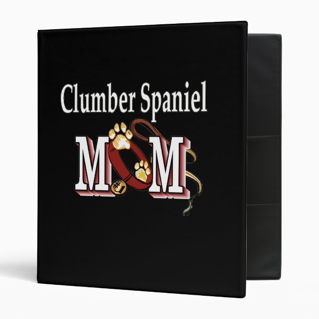 Clumber Spaniel Mom Gifts Binder (Front/Inside)
