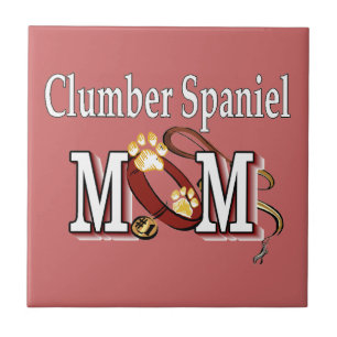 Clumber Spaniel Mom Gifts Tile