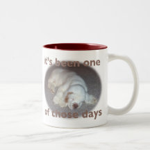 clumber spaniel mug