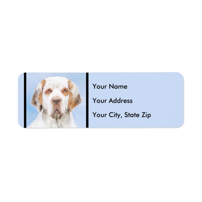 Clumber Spaniel Painting - Cute Original Dog Art (Front)