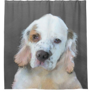 Clumber Spaniel Painting - Cute Original Dog Art