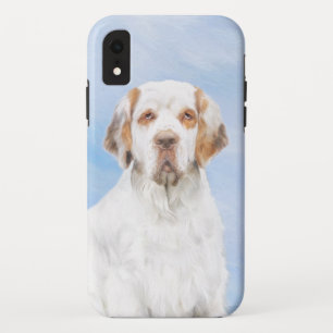 Clumber Spaniel Painting - Cute Original Dog Art iPhone XR Case