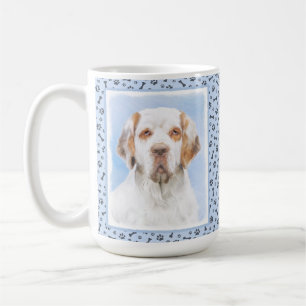 Clumber Spaniel Painting - Cute Original Dog Art Coffee Mug