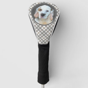Clumber Spaniel Painting - Cute Original Dog Art Golf Head Cover