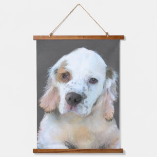 Clumber Spaniel Painting - Cute Original Dog Art Hanging Tapestry