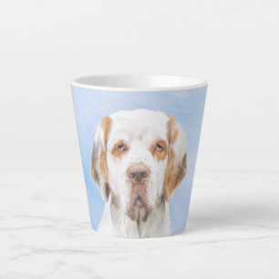 Clumber Spaniel Painting - Cute Original Dog Art Latte Mug