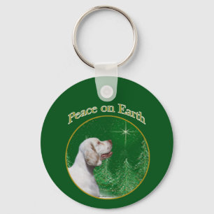 Clumber Spaniel Peace Keychain