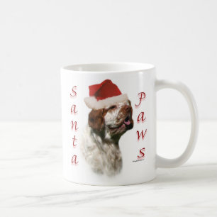 Clumber Spaniel Santa Paws Coffee Mug