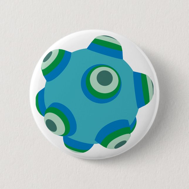 ClumpBubble of the seas 2 Inch Round Button (Front)