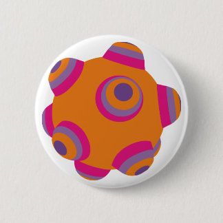 ClumpBubble - Orange 2 Inch Round Button