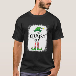 Clumsy Elf Matching Family Funny Christmas Party P T-Shirt