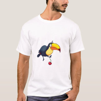 Clumsy Toucan Drops Fruit Funny T-Shirt