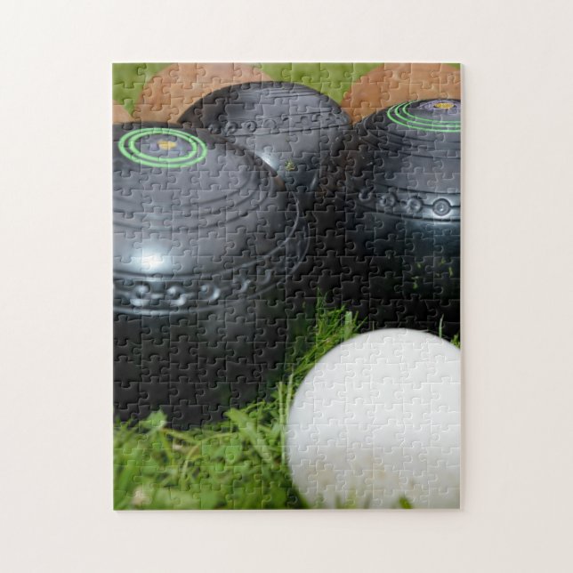 Cluster Of Lawn Bowls, Jigsaw Puzzle (Vertical)