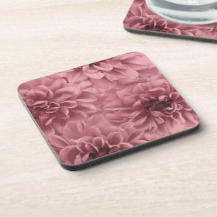 Cluster of Light Mauve Dahlia Flowers Coaster