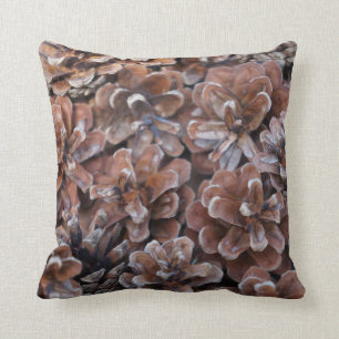 Cluster of Pine Cones Throw Pillow