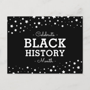 Cluster of Stars   Celebrate Black History Postcard