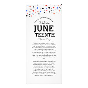 Cluster of Stars   Juneteenth Information Card