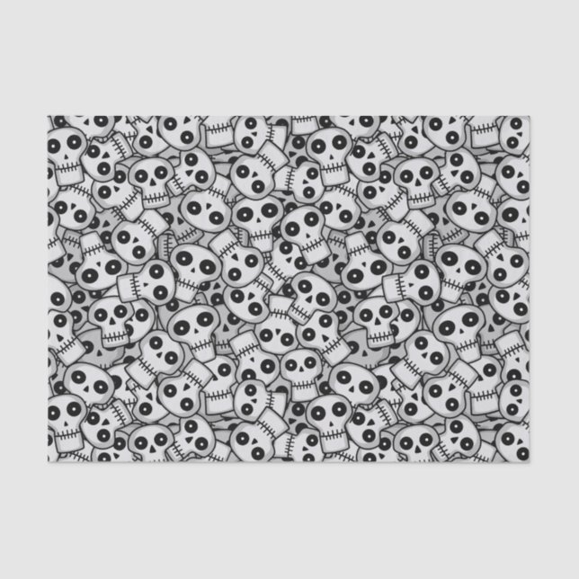 Clustered Skulls Tissue Paper (Front)
