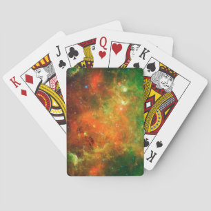Clusters Of  Stars In The North American Nebula. Playing Cards