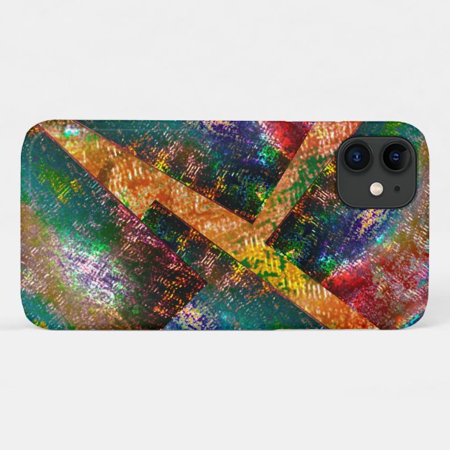 Clutter of coloured layers with rustic burnt  Case-Mate iPhone case (Back (Horizontal))