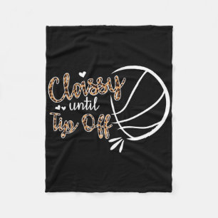 Cly Until Tip Off Bysketbyll Player Kids Fleece Blanket