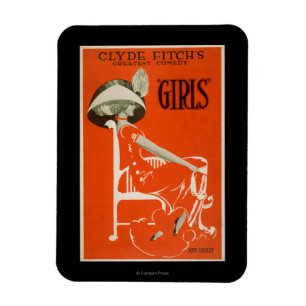 Clyde Fitch's Greatest Comedy, "Girls" Theatre 2 Magnet