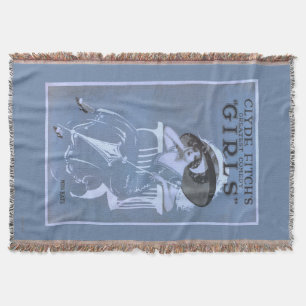 Clyde Fitch's Greatest Comedy, "Girls" Theatre Throw Blanket
