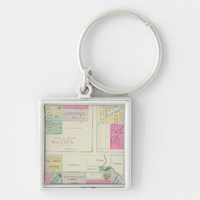 Clyde, Glasco, Jamestown, Kansas Keychain (Front)