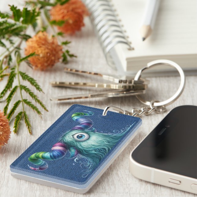 Clyde - Monstre à oeil unique - Porte - clé person (Devant droit)