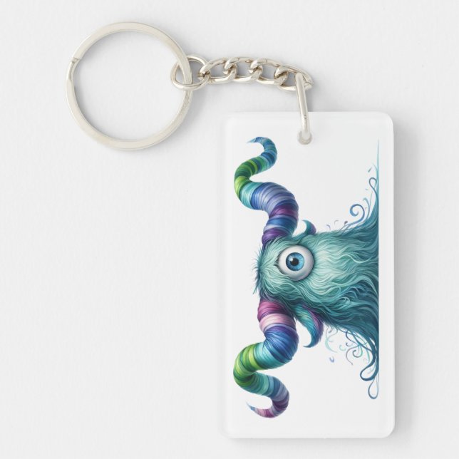 Clyde - One-eyed Monster Keychain (Front)