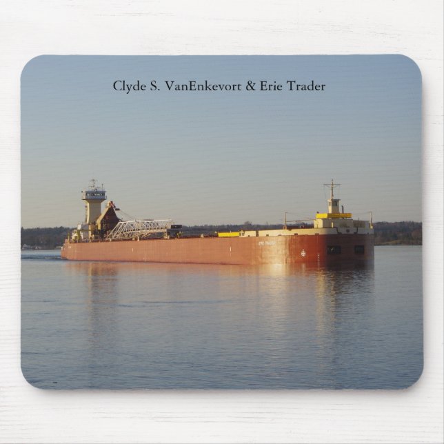 Clyde S. VanEnkevort & Erie Trader mousepad (Front)