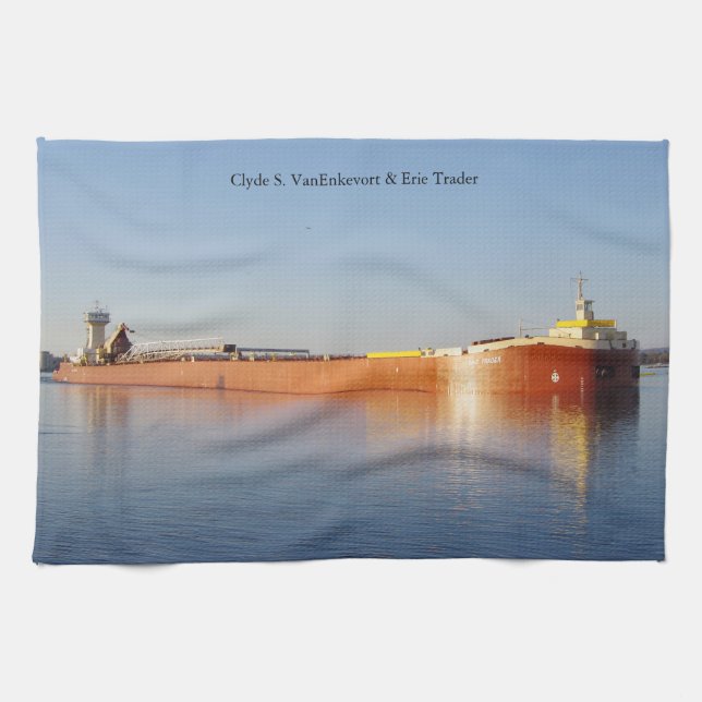 Clyde S. VanEnkevort & Erie Trader serviette de cu (Horizontal)