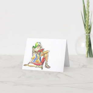 Clyde, the Hippie Elf Thank You Card