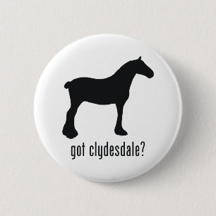 Clydesdale 2 Inch Round Button