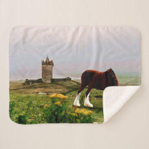 Clydesdale Castle Sherpa Blanket
