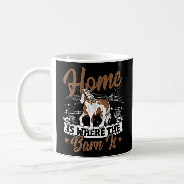 Clydesdale For Fans Of Giant Feet Horse    Coffee Mug (Left)
