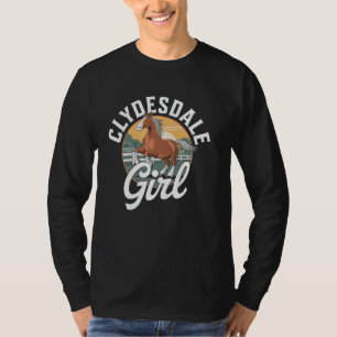 Clydesdale Horse Giant Horse Pony Horseback Riding T-Shirt