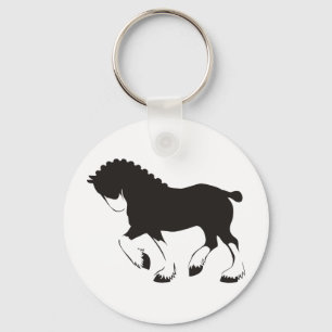 Clydesdale Horse Keychain