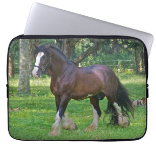 Clydesdale Horse Laptop Sleeve
