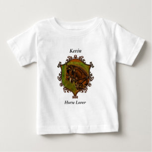 Clydesdale horses in their harnesses. baby T-Shirt