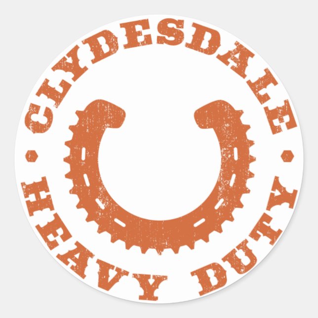 Clydesdale MTB "Heavy Duty" Sticker (Front)