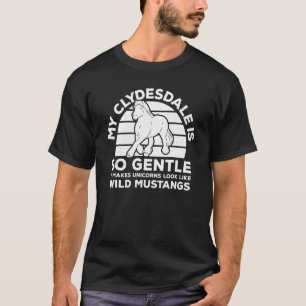 Clydesdale Rider Scottish Horse Clydesdale Horseba T-Shirt